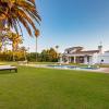 luxury villa with a beautiful view at clear sky