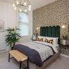 A bedroom in L&Q's London Living Rent show home at Barking Riverside