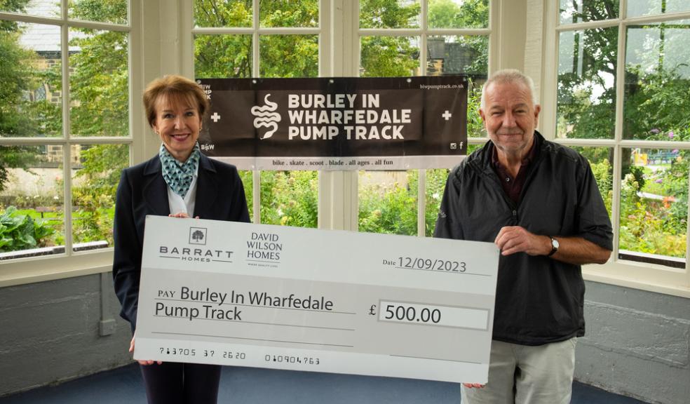 David Wilson Homes donates to Burley in Wharfedale Pump Track