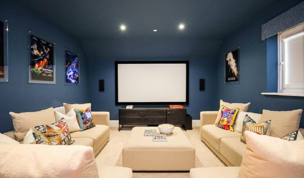 The luxurious show home at Beaufort Park includes a cinema room