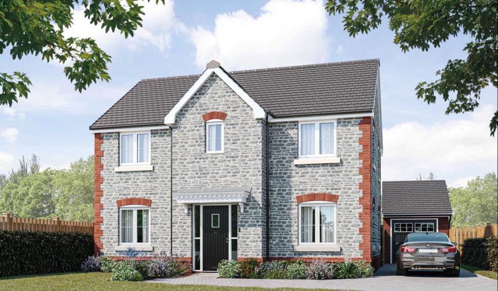 A CGI of the Bunbury, one of the new homes in Glastonbury ready for a summer move