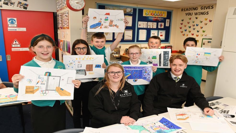 Children from Bede Burn Primary School design new bedroom for Barratt Homes