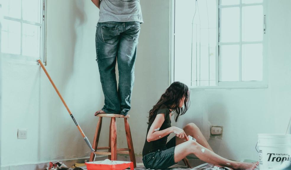 Couple doing DIY