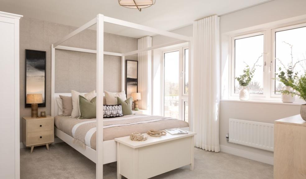 The main bedroom of the Wingfield show home A typical Wingfield interior
