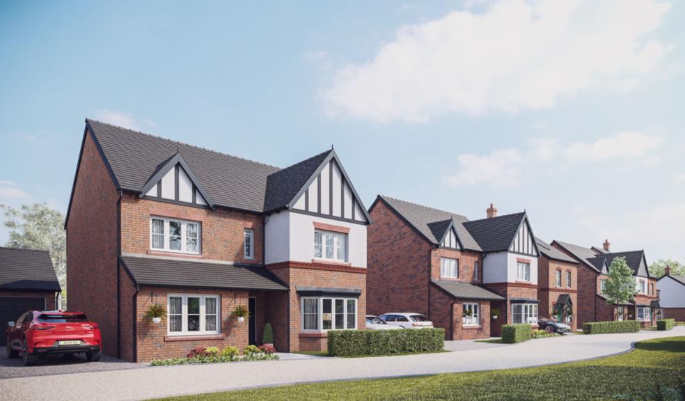 A CGI of the new Elan Homes at Hazefields in Poynton