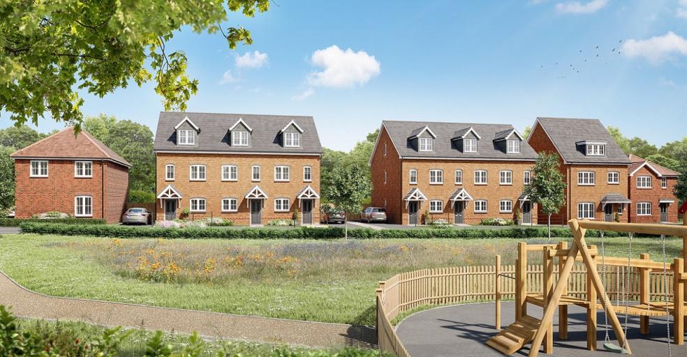 A CGI of new homes at Mill Green in Warton, where Anwyl is hosting a special Move Simple event