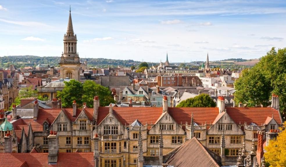 Rooftop view of Oxford, England