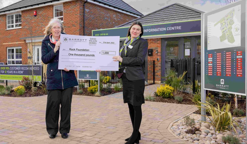 Pam Hodge and a Barratt representative