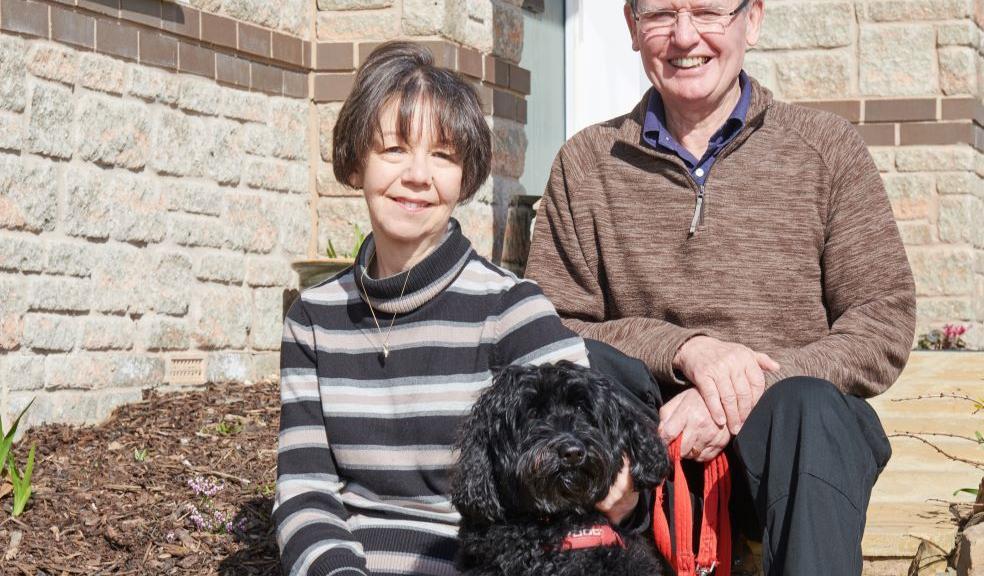 Issy and Ian Maggee outside their Redrow home