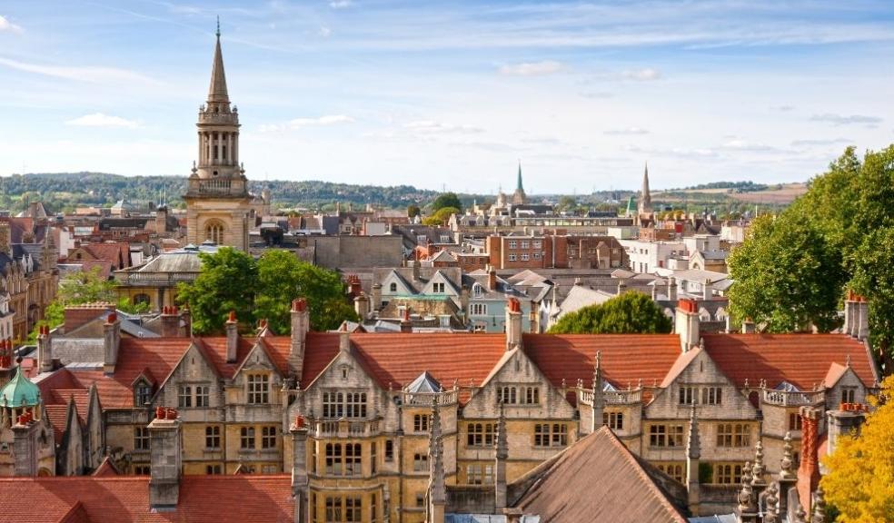 Rooftop view of Oxford, England Rooftop view of Oxford, England