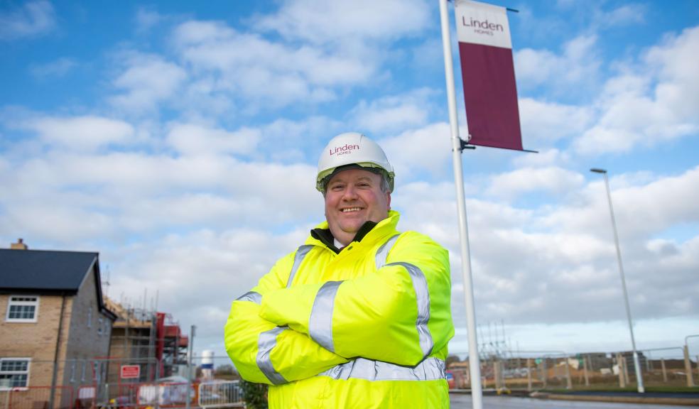 Site manager Mike Rose at Linden Homes’ Willow Woods development, in Ely