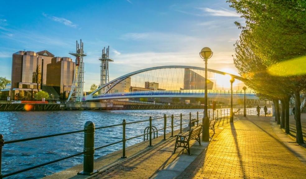 Salford quays in Manchester