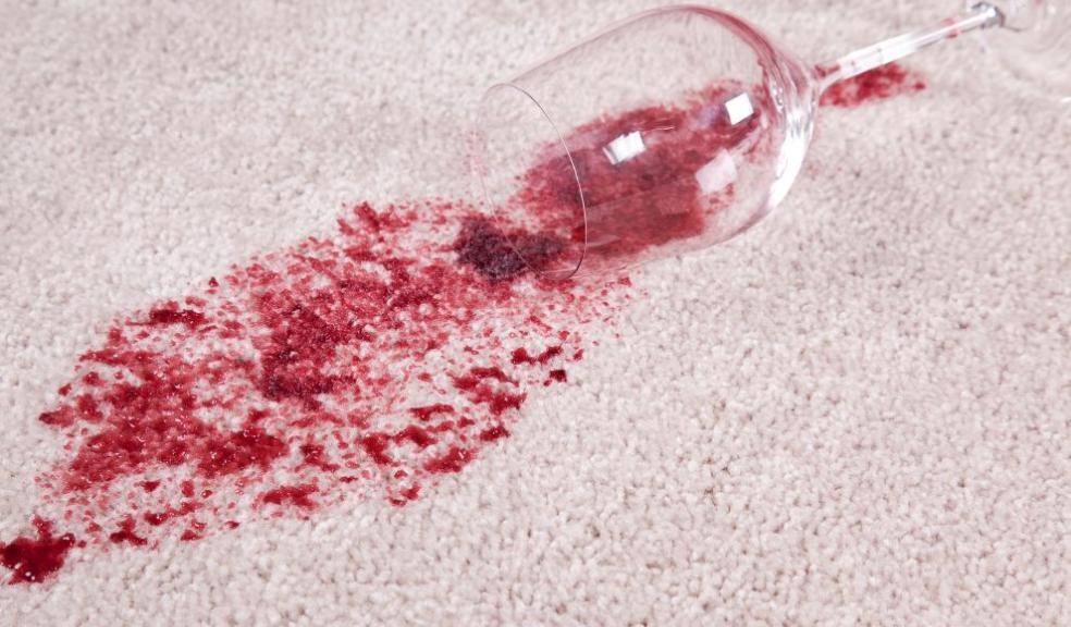 Red wine spillage