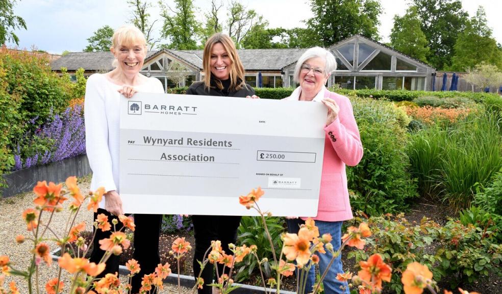 Gill Hurst from Barratt Developments North East with Pauline and Diane from Wynyard Residents Association Gill Hurst from Barratt Developments North East with Pauline and Diane from Wynyard Residents Association