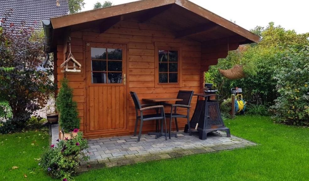 Wooden garden shed
