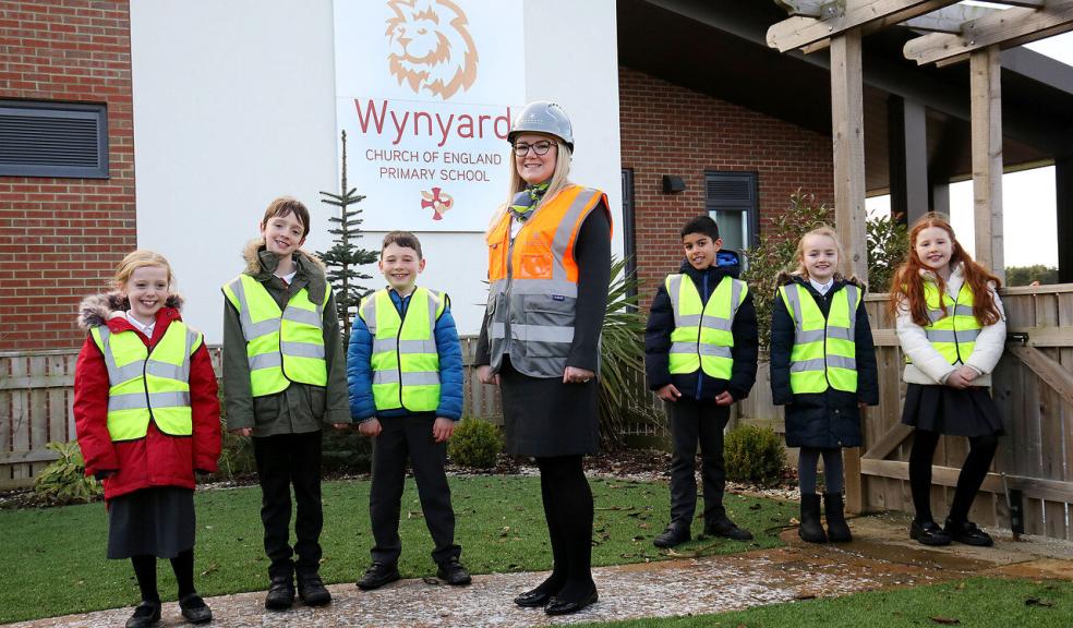 Bekki, a Sales Adviser for Barratt Developments at the Highgrove at Wynyard Park development, visited the pupils at Wynyard Primary School Bekki, a Sales Adviser for Barratt Developments at the Highgrove at Wynyard Park development, visited the pupils at Wynyard Primary School