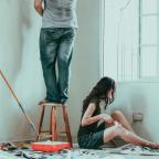 Couple doing DIY Couple doing DIY