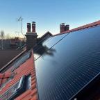 Solar panels on roof Solar panels on roof