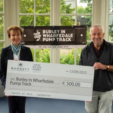 David Wilson Homes donates to Burley in Wharfedale Pump Track