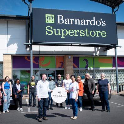 Barratt Developments Yorkshire West spend day with Barnardos for Donate a Day activity