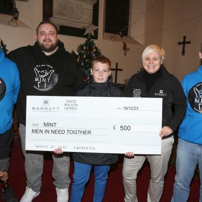 Barratt Developments Yorkshire West donates £500 to mental health charity, Men In Need Together