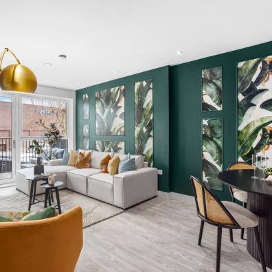 Dining/living room at L&Q's Kew Bridge Rise development, Brentford