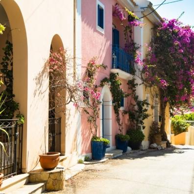 Traditional Greek Houses and Streets