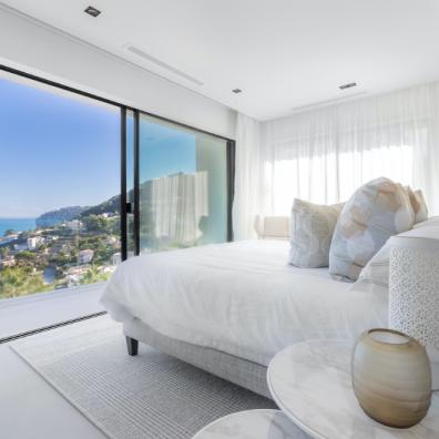 villa with view over sea