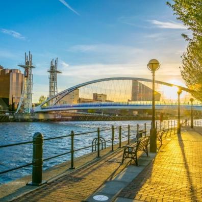 Salford quays in Manchester