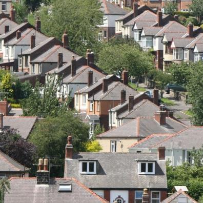 Sheffield Suburbs, semi detached houses South Yorkshire