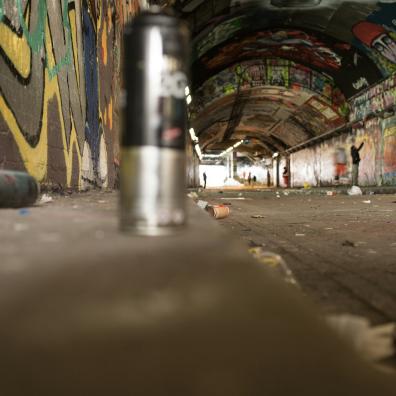 London graffiti tunnel