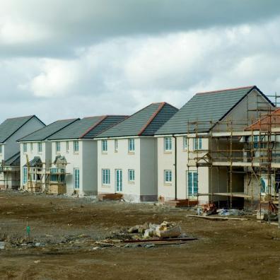 New homes in England reaching the market halves