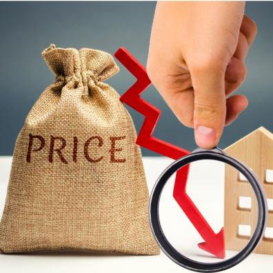 House prices fall