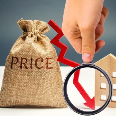 Property prices begin to fall